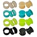 Piercing Area 8 Pairs Thin&Solid Silicone Flexible Ear Plugs Gauges Kit Piercing Jewelry