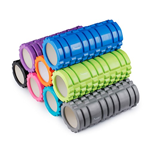 SYOURSELF Foam Roller for Muscle Massage-13" x 5.5", EVA, Trigger Point-Deep Tissue, Myofascial Release, Physical Therapy for Pain Relief, Exercise, Yoga, Pilates+Instructions, Carry Bag(Blue) - Thumbnail 7