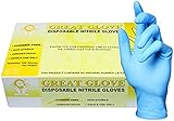GREAT GLOVE NM50005-S-BX Nitrile Industrial Grade Foodservice Glove, 4 mil - 4.5 mil, Powder-Free, Latex-Free, Textured, General Purpose, Food Safe, Small (Pack of 100)