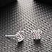 Buyless Fashion Girls Butterfly Birthstone Stud Earrings Cubic Zirconia Jewelry - E124BBMAR