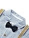 HeMarIsle HMD Baby Boy Gentleman White Shirt Bowtie Tuxedo Onesie Jumpsuit Overall Romper（0-18M） … (Blue, 70(3-6 Month))