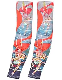 Hycome - Fundas de protección UV para brazo de refrigeración para hombres y mujeres, protección contra el sol, guantes deportivos protectores para correr, golf, ciclismo, baloncesto, 1 par de fundas para brazo