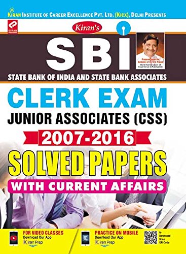 SBI Clerk Exam Junior Associates (CSS) 2007-2016 Solved Papers – 2119 SBI Clerk Exam Junior Associates (CSS) 2007-2016 Solved Papers – 2119