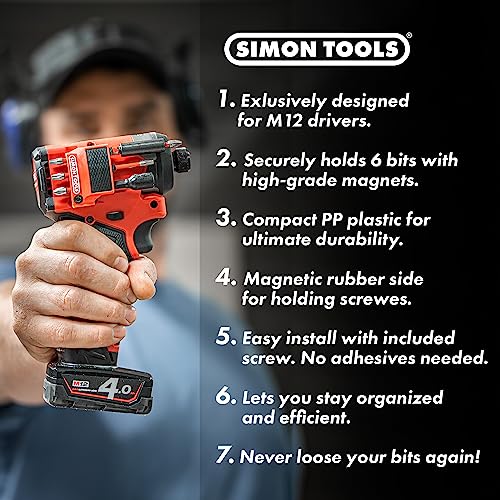 Simon Tools Bit Holder for Milwaukee M12 Impact Driver & Drill