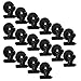 16 Refrigerator Magnet Clips -30 mm Wide - Magnetic Metal Clips for Fridge, Whiteboard,Perfect for Home, School, Classroom and Office Use,Black