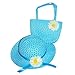 Butterfly Twinkles Girls Tea Party Hats Dress Up Play Set for 2 with Sun Hats Purses Gloves and Pearl Necklaces