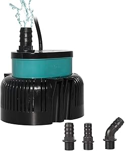 boxtech Submersible Water Pump - Ultra Quiet Mini Small Fountain Pump for Fish Tank, Pond, Rockery and Hydroponics