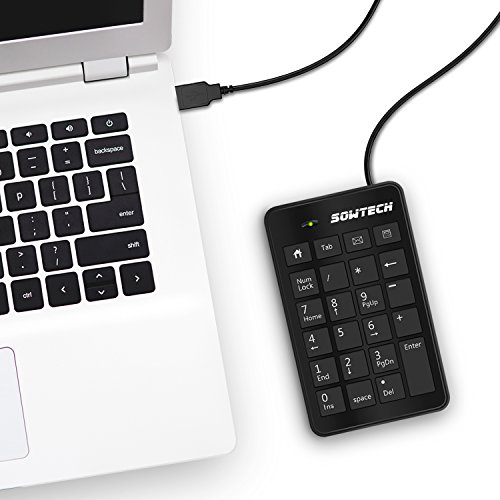 Numeric Keypad, SOWTECH Ergonomic 23 Keys USB Numeric Keypad External