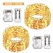 ALOVECO LED String Lights with Remote, 2 Pack 66ft 200 LED Fairy Lights Battery Operated, 8 Modes Waterproof Copper Wire Lights for Party Wedding Christmas Outdoor Decoration.
