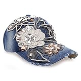 Deer Mum Women Studded Crystals Rhinestones Sequins Baseball Cap
