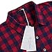 Men Single Pocket Short Sleeve Plaid Shirt Sport