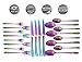KADINA Rainbow Silverware Set, 20-Piece Stainless Steel, Dishwasher Safe - Unique Cutlery Set, Dining Utensils and Flatware Kit, Service for 4, Rust Resistant - High-End Forks and Spoons Set