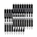 Tanmit Gel Pens Retractable Black Ink Rollerball Pens, Fine Point Ballpoint Writing Pen for Office - 0.5mm Tips with Comfort Grip (18-Pack) primary