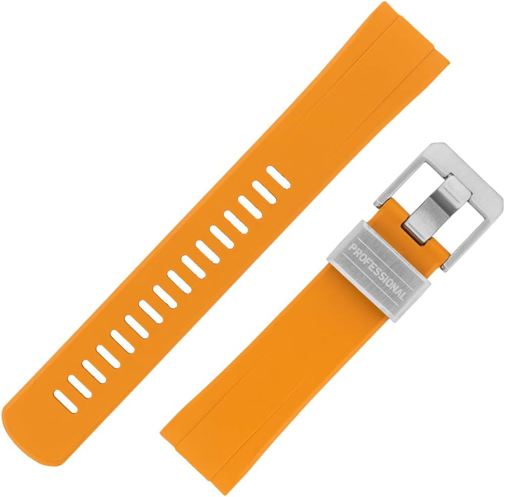 CRAFTER BLUE CB08 Rubber Watch Strap for Seiko 'New' Turtle Series – Orange