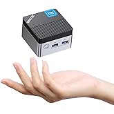 GMKtec Mini PC Windows 11 Pro Intel 11th Gen N5105, 10nm 8GB RAM 128GB SSD M.2 2242 Micro Desktop Computer with Dual HDMI 4K,