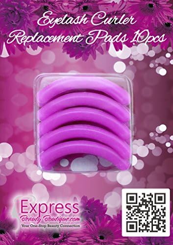 Express Beauty Boutique Eyelash Curler Silicone Replacement Pads. 10 pcs Pink Refills Create Permanent Eye Lash Curls