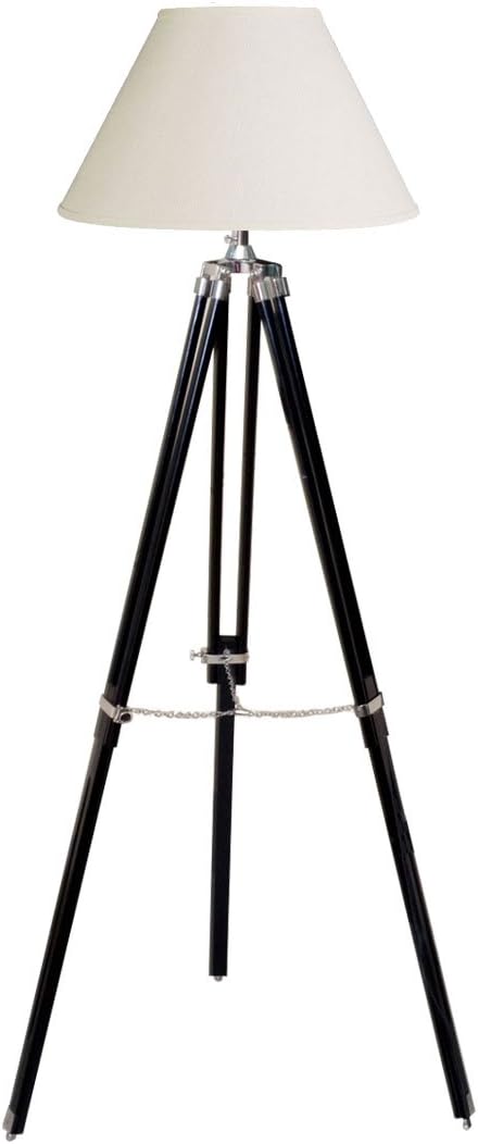 AVION VINTAGE TRIPOD FLOOR LAMP - Includes Lamp Shade, Edison Bulb, Expedited Shipping