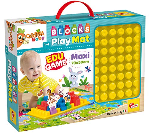 Lisciani Carotina Baby Blocks Play Mat, Maxi 70 x 50cm - 79933