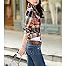 Lasher Female Cotton Casual Plaid Button-up Shirts, Blue Yellow, 6/8 (Tag Size XL)