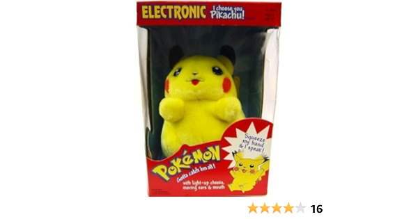hasbro pokemon electronic i choose you pikachu plush