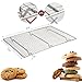 Cooling Rack 304(18/8) Stainless Steel fits Half Sheet Pan for Roasting Baking Cooking Grilling Use as Drainer Dehydration Hot Pot Trivet Rust-Resistant