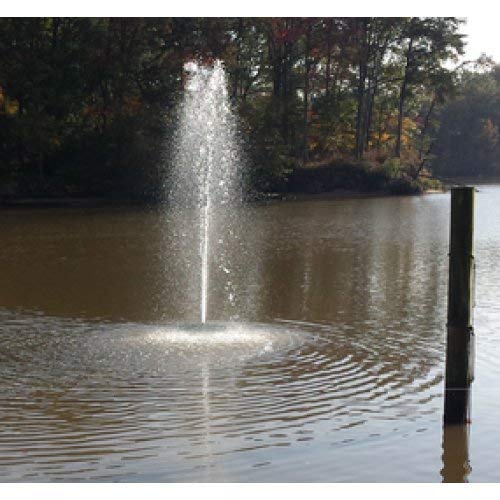Custom Pro FT 3500 Floating Pond and Lake Fountain Complete Kit - Powerful Pump, 4 Spray Styles, 100 Foot Cord and More - Easy to Assemble - Thumbnail 2