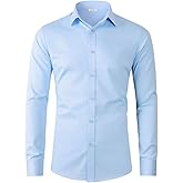 Beninos Men's Dress Shirts Casual Long Sleeve Button Down Shirt