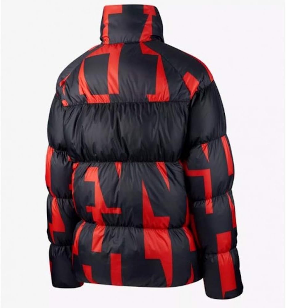 nike puffer jacket mens red