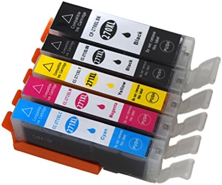 Karl Aiken Ink Cartridges Compatible with PGI-270 X L and CLI-271 X L Pack of 5, 1 x Large Black,1 x Small Black, 1 x Cyan, 1 x Magenta, 1 x Yellow