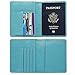 ACdream Passport Holder and Vaccine Card Holder Combo, Cover Wallet, Leather Travel Documents Organizer Protector, RFID Blocking, for Women/Men