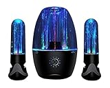 SoundSOUL New Version Music Fountain Amplifier Dancing Water Speakers/Wi-Fi Portable Wireless Bluetooth 4.0 Water Speaker, Black