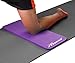 REEHUT Yoga Knee Pad, Elbow Pad Cushion Provides Extra Padding& Support for Knees, Wrists and Elbows, 15mm (5/8) Thick Mini Mat with Carrying Strap, for Yoga, Pilates, Floor Exercises Purple