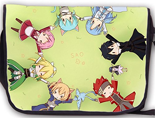 Siawasey Sword Art Online Anime SAO Cosplay Handbag Messenger Bag Backpack Shoulder Bag