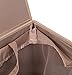 BirdRock Home Single Laundry Hamper with Lid and Removable Liner | Linen | Easily Transport Laundry | Foldable Hamper | Cut Out Handles