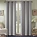 Comfort Spaces Grasscloth Room Darkening Window Curtain Pair / 2 Pieces Panels Grommet Top Energy Efficient Saving Drapes for Living Room Bedroom and Dorm, 40
