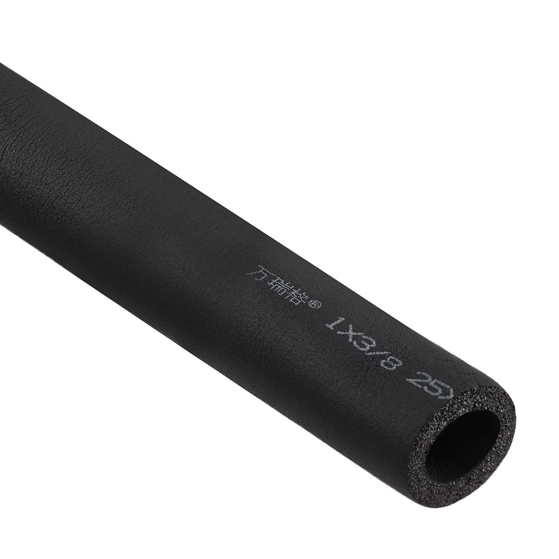 Sourcingmap Foam Hose 1" x 3/8" Air Conditioner Heat Insulation Pipe Black 6 Foot Length