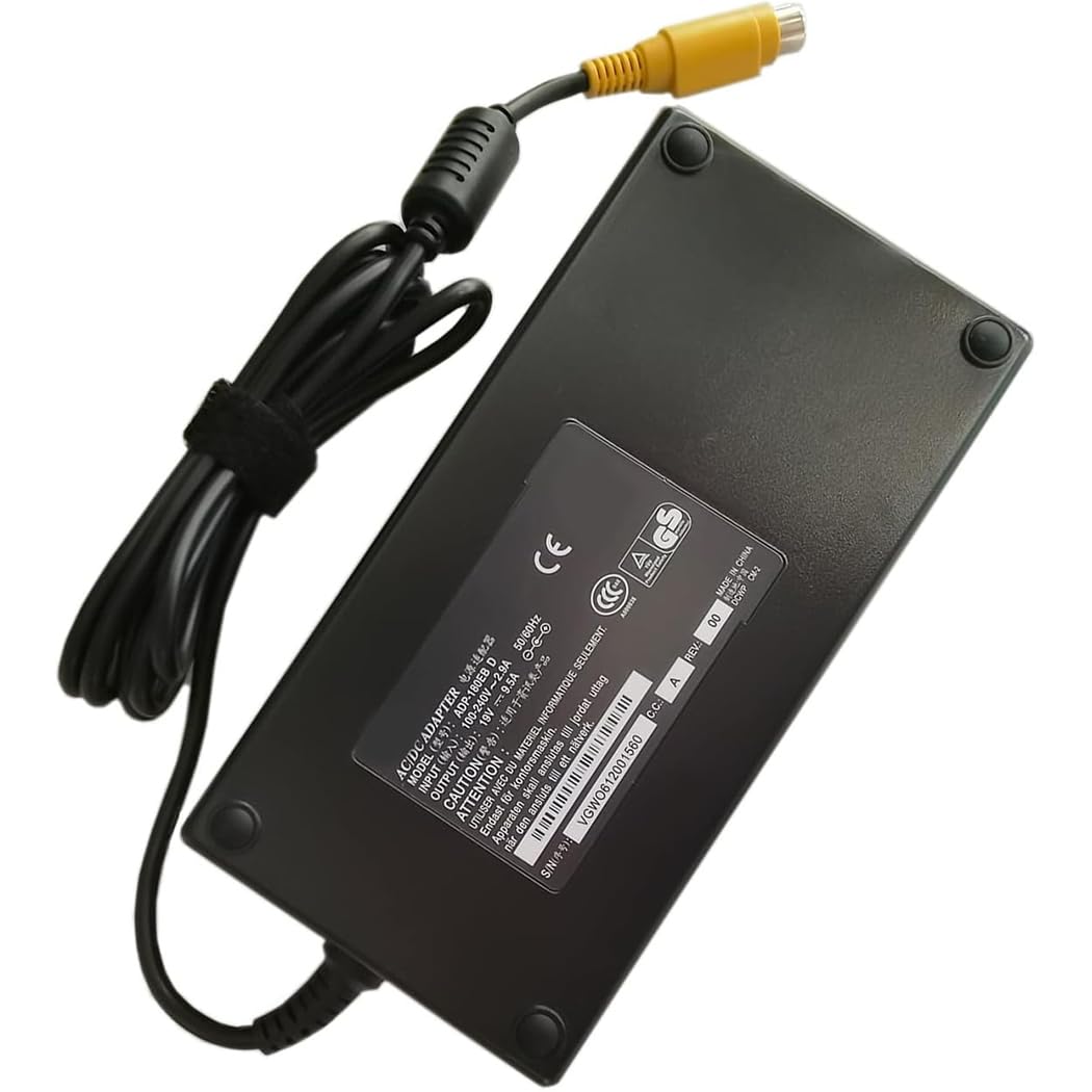 XITAIAN 19V 9.5A 180W PA-1181-02 Replacement Power Adapter Charger for Toshiba Satellite Qosmio X205 X505 X870 PA3546E-1AC3 PQX33U