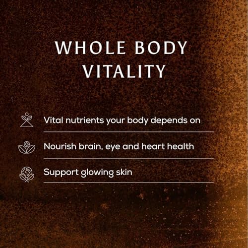 Ancient + Brave True Omegas+ 60 Capsules - Vegan Omega-3 Omega-7 - Nutrition Supplement – Plant Based Essential Fatty Acids for Vision Brain and Heart Health