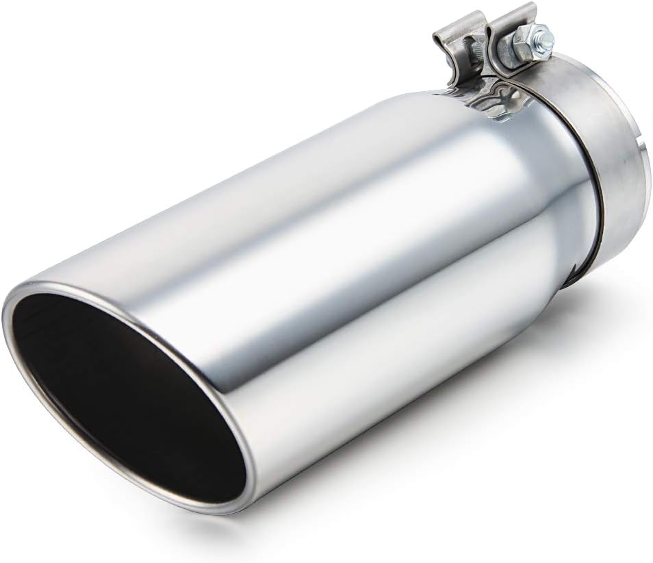 LCGP 4" to 5" Diesel Exhaust Tip, Clamp On, 12" Overall