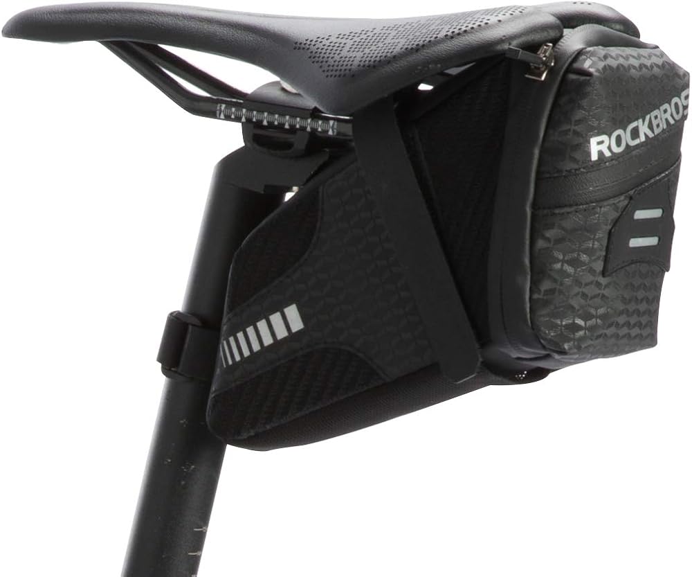 ROCKBROS Bicycle Saddle Pack 1.5L Water-Resistant Reflective Seatpost Pouch