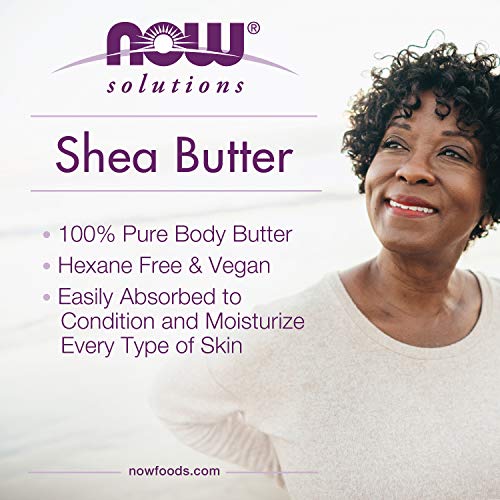 NOW Solutions, Shea Butter, Skin Emollient, Seals in Moisture for Dry Rough Skin, 16-Ounce - Image 4