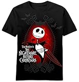 The Nightmare Before Christmas Men's Dark Love T-Shirt, Black, Small