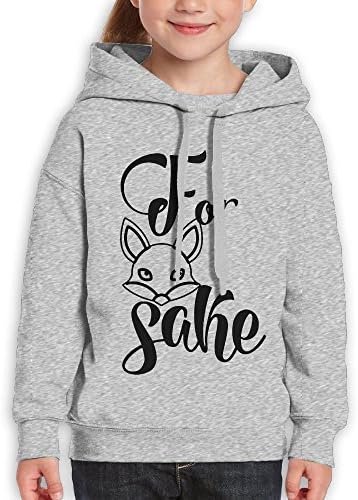 Unisex Casual Custom Fashion Hoodies, For Fox Sake Fashion Youth Hooded Sweatshirt Medium