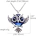 Blue Owl Pendant Necklace - Perfect Jewelry Gift