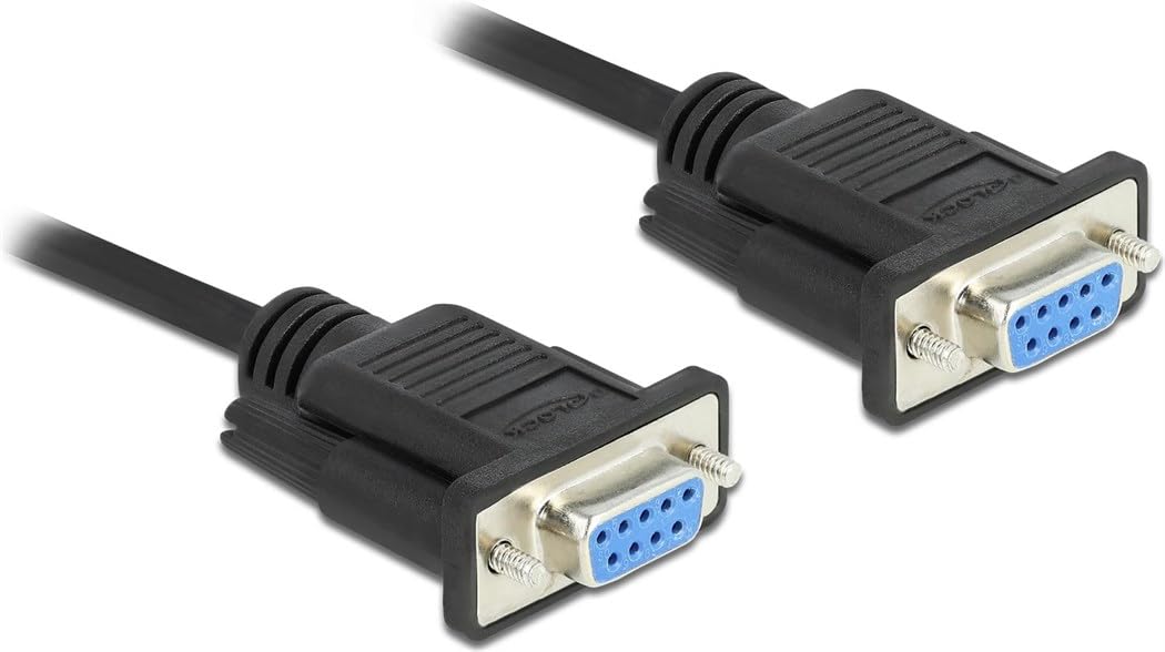 DeLOCK Serial Cable RS-232 Sub-D9 Female to Female Null Modem 3m