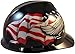 MSA V-Gard Cap Style Patriotic Hard Hat American Pride Eagle cap style hard hats - One Touch Suspension