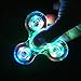 Wooce Crystal Clear LED Light Fidget Spinner -High Speed Hand Spinner Tri-Spinner for Kids Adults EDC ADHD Focus Anxiety Relief Toys