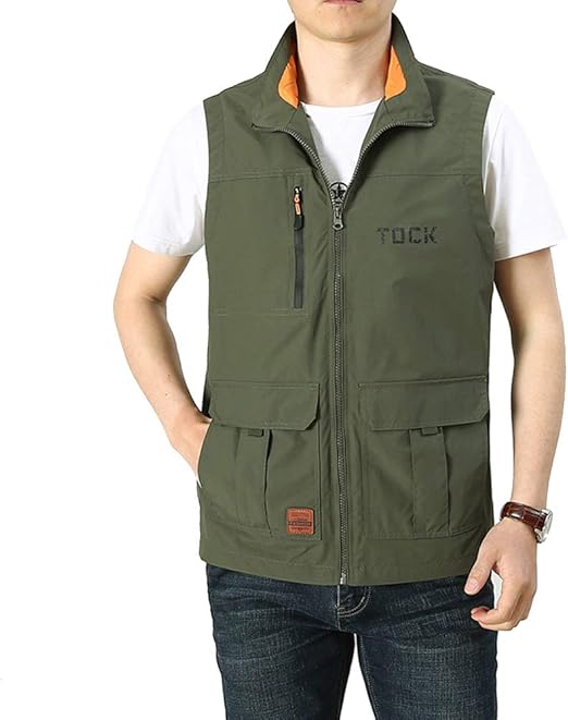 Men's Fishing Waistcoat Outdoor Quick Dry Multi Pocket Hunting Hiking