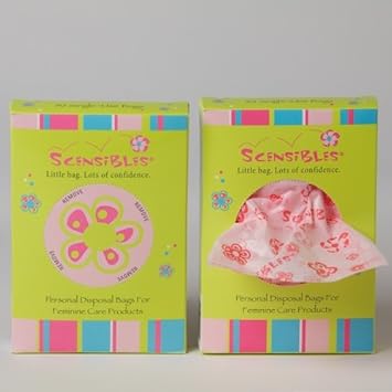 Amazon Com Scensibles Personal Disposal Bags For Sanitary Pads And Tampons Health Personal Care