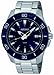 Seiko Men's SGEE53 Blue Dial Stainless Steel Watch